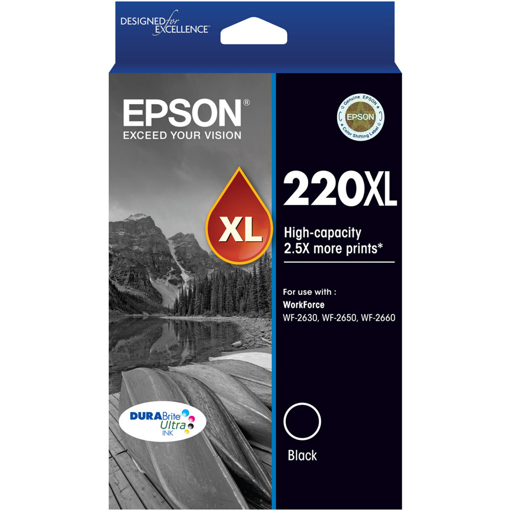 Epson 220XL DURABrite Ultra Ink Cartridge High Yield Black