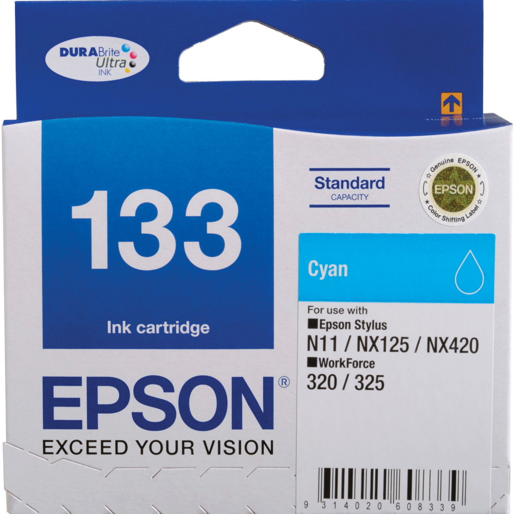 Epson 133 DURABrite Ultra Ink Cartridge Cyan