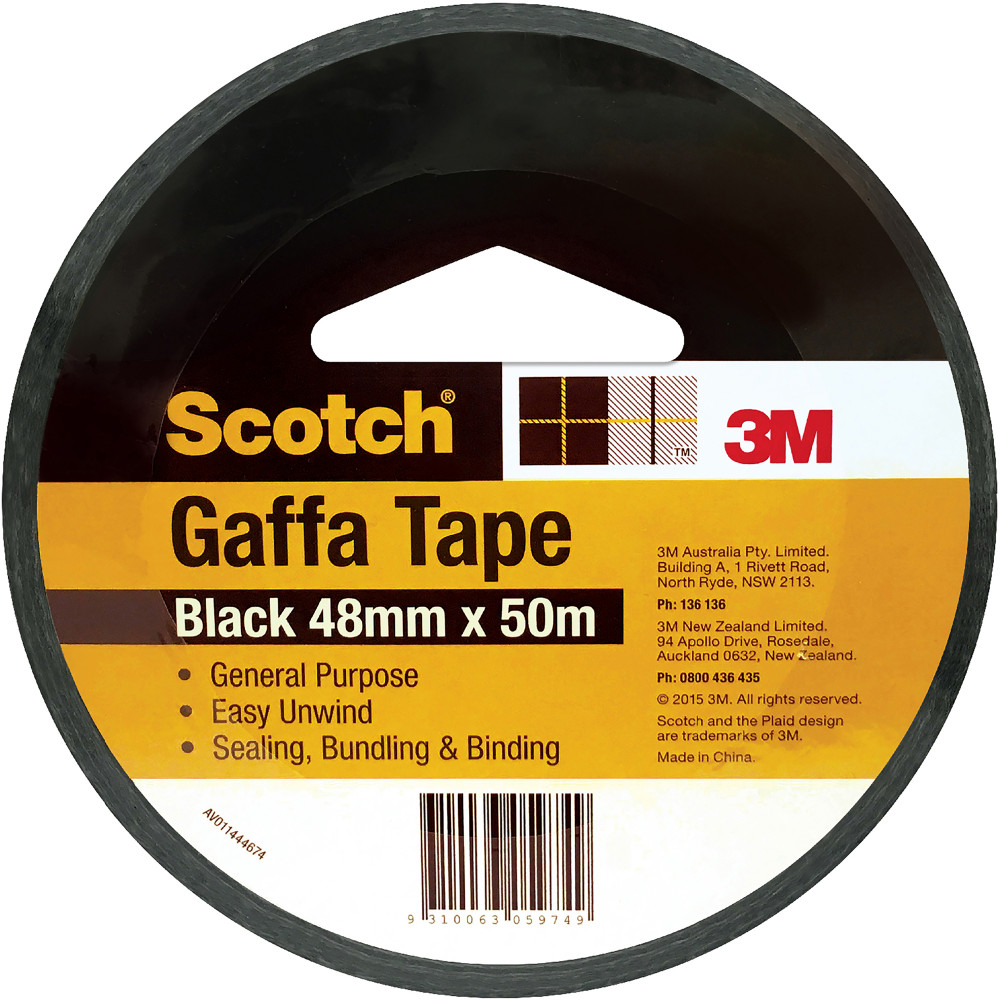 Scotch 933 Gaffa Tape 48mmx15m Black