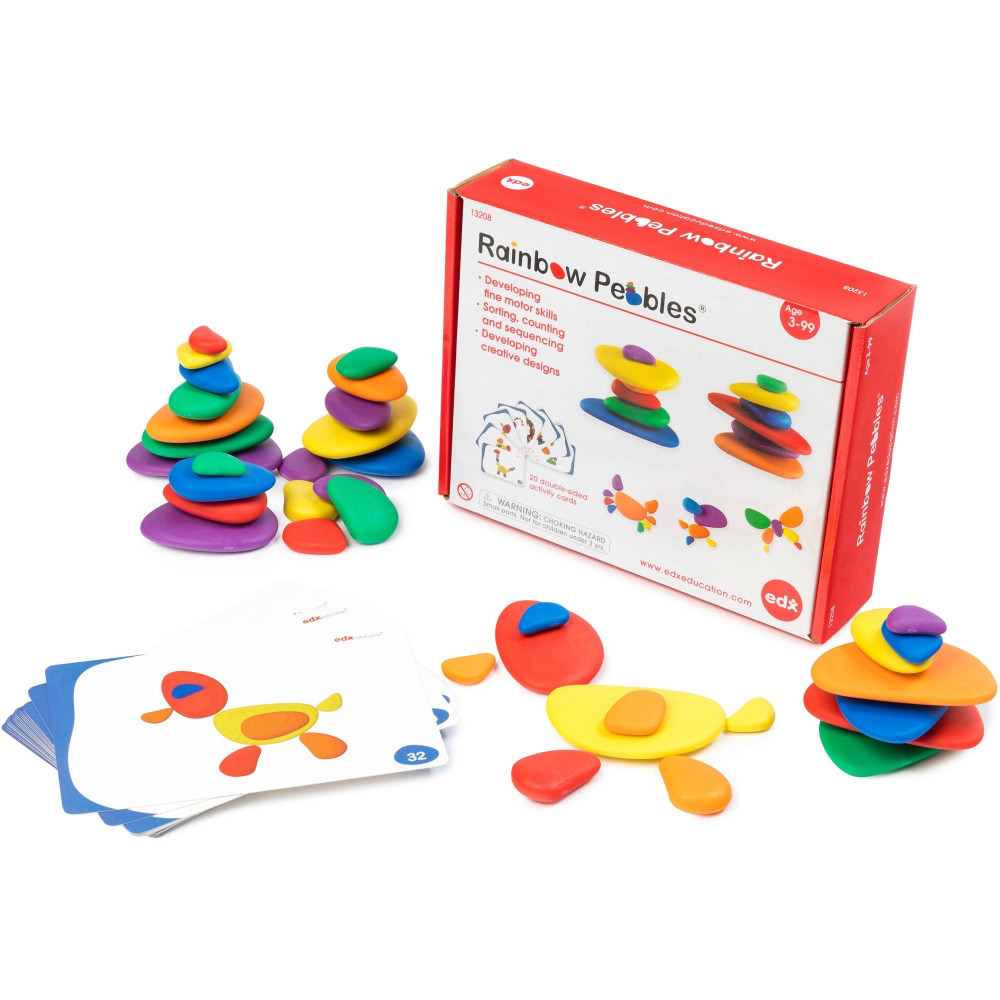 Edx Education Rainbow Pebbles Set In A Box
