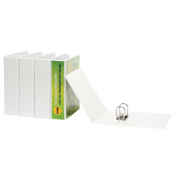 Marbig Clearview Insert Lever Arch Binder A4 75mm White