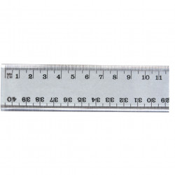 Marbig Plastic Ruler 40cm Clear Hang Sell