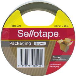 Sellotape Packaging Tape 36mmx50m Hot-Melt Adhesive Brown