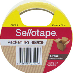 Sellotape Packaging Tape 48mmx50m Hot-Melt Adhesive Clear