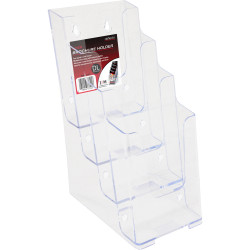 Deflecto Brochure Holder Dl 4 Tier Free Standing And Wall Mount