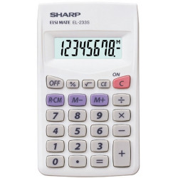 Sharp EL-233B Pocket Calculator 8 Digit