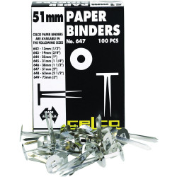 Esselte Paper Binders 51mm Box Of 100