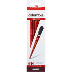 Columbia Copperplate Pencil Hexagon 6H Pack Of 20