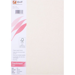 Quill Parchment Paper A4 90gsm Natural Pack of 100
