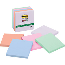 Post-It 654-5SSNRP Super Sticky Notes 76mmx76mm Recycled Bali Assorted Pack 5