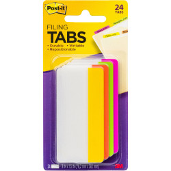 Post-It 686-PLOY3IN Durable Tabs 75x38mm Bright Assorted Pack of 24