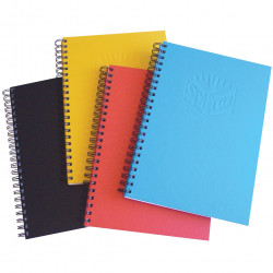 Spirax 510 Notebook Hardcover A6 200 Page Side Opening Assorted