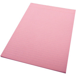 Quill Ruled Colour Bond Pad A4 70 Leaf Pink