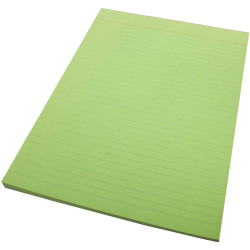 Quill Ruled Colour Bond Pad A4 70 Leaf Green