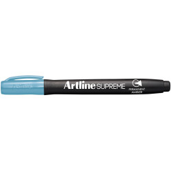 Artline Supreme Permanent Markers Bullet 1mm Light Blue Pack Of 12
