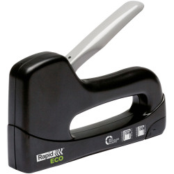 Rapid Eco Tacker Stapler 100% Recycled Steel Accepts 13/4-8 Staples Black
