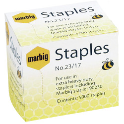 Marbig Staples Heavy Duty 23/17 Box Of 5000