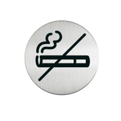 Durable Pictogram Sign No Smoking 83mm Silver