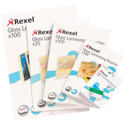 Rexel Laminating Pouches A3 75 Micron Pack of 100