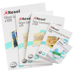 Rexel Laminating Pouches A4 100 Micron Pack of 100