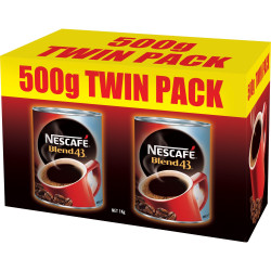Nescafe Blend 43 Instant Coffee 500gm Pack of 2