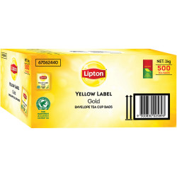 Lipton Yellow Label Tea Bags Enveloped Pack of 500