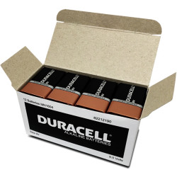Duracell Coppertop Battery 9V Bulk Pack of 12