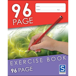 Sovereign Exercise Book 225x175mm 8mm Ruled 96 Page