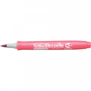 Artline Decorite Brush Markers Metallic Pink Box Of 12