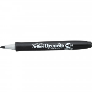 Artline Decorite Markers 1.0mm Bullet Standard Black Box of 12