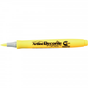 Artline Decorite Brush Markers Standard Yellow Box Of 12