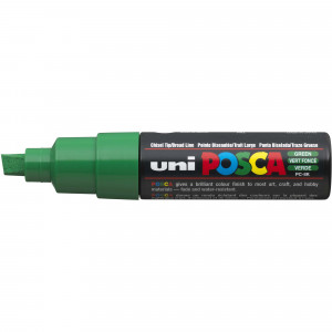 Uni Posca Poster Marker PC-8M 8.0mm Broad Chisel Green