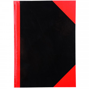Cumberland Black & Red Notebook Gloss A4 200 Leaf