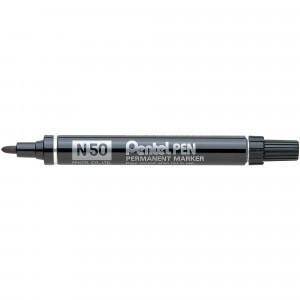 Pentel N50 Permanent Markers Bullet 1.5mm Black